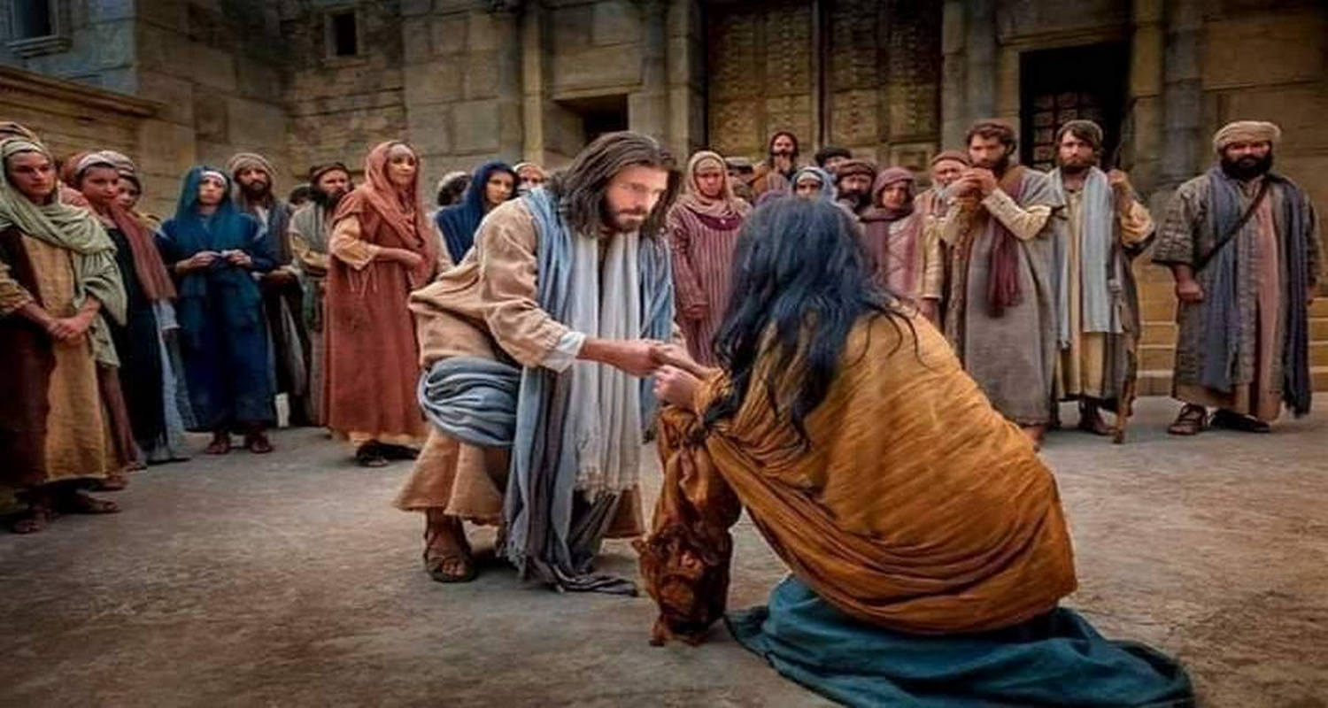 "وَلاَ أَنَا أَدِينُكِ. اذْهَبِي وَلاَ تُخْطِئِي أَيْضًا " ( يوحنا 8: 11 )